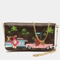 ราคา Louis Vuitton Monogram Canvas Limited Edition Vivienne Felicie Pochette Bag (769142)