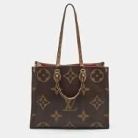ราคา Louis Vuitton Monogram Reverse Giant Canvas OnTheGo GM Bag (768523)