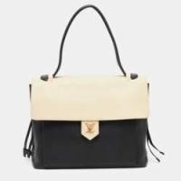 ราคา Louis Vuitton Black/Beige Leather Lockme MM Tote (767087)