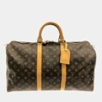 ราคา Louis Vuitton Brown Monogram Canvas Keepall 50 bag (772330)