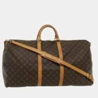 ราคา Louis Vuitton Canvas Large Keepall Bandouliere Duffel Bags (772333)
