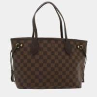 ราคา Louis Vuitton damire ebene Canvas Neverfull MM bag (772334)