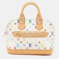 ราคา Louis Vuitton White/Multicolor Monogram Canvas Alma PM Bag (771432)