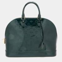 ราคา Louis Vuitton Vert Bronze Monogram Vernis Alma GM Bag (771875)