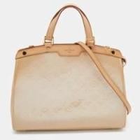 ราคา Louis Vuitton Rose Florentine Monogram Vernis Brea GM Bag (771874)