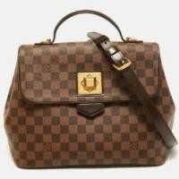 ราคา Louis Vuitton Damier Ebene Canvas Bergamo MM Bag (770174)