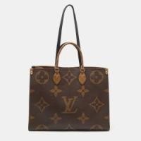 ราคา Louis Vuitton Monogram Reverse Giant Canvas OnTheGo GM Bag (771387)