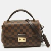ราคา Louis Vuitton Damier Ebene Canvas Croisette Bag (770742)