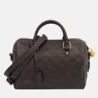 ราคา Louis Vuitton Brown Monogram Empreinte Speedy Bandoulière 25 bag (770199)