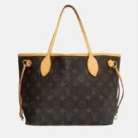 ราคา Louis Vuitton Brown Monogram Canvas Neverfull PM Handbag (770191)