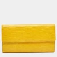 ราคา Louis Vuitton Citron Epi Leather Sarah Wallet (775166)
