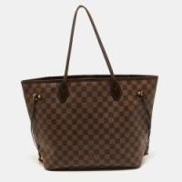 ราคา Louis Vuitton Damier Ebene Canvas Neverfull MM Bag (775032)