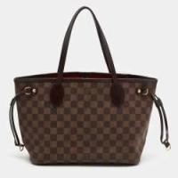 ราคา Louis Vuitton Damier Ebene Canvas Neverfull PM Bag (775103)