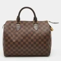 ราคา Louis Vuitton Damier Ebene Canvas Speedy 30 Bag (770303)