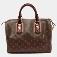 ราคา Louis Vuitton Bordeaux Monogram Canvas Mirage Speedy 30 Bag (774143)