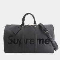 ราคา Louis Vuitton x Supreme Epi Leather Keepall Bandouliere 45 Boston Bag (773312)