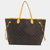 ราคา Louis Vuitton Brown Canvas Monogram Neverfull GM (770863)