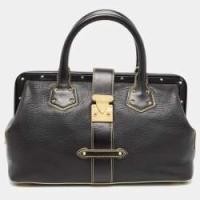 ราคา Louis Vuitton Black Suhali Leather L'Ingenieux PM Bag (773741)