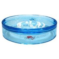 ราคา จานสำหรับใส่สบู่พลาสติก แบบใส สีฟ้า (8850763024339)