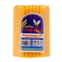 ราคา แสงเทียนธรรมวิทย์ เทียน เบอร์10 สีเหลือง แพ็ค 51 เล่ม (8851173000333)