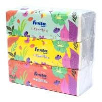 ราคา เฟสต้า กระดาษเช็ดหน้า 150 แผ่น แพ็ค 3 (8850456103310)