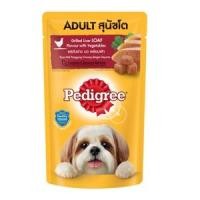 ราคา เพดดิกรี อาหารชนิดเปียก สำหรับสุนัขโต รสตับย่างบดพร้อมผัก 130 ก. (8853301530309)