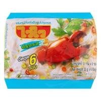ราคา ไวไว เส้นหมี่กึ่งสำเร็จรูป รสปูอบ 55 ก. แพ็ค 6 (8850100360113)
