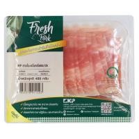 ราคา เคเอฟพี สามชั้นสไลด์ และสะโพกสไลด์อนามัย 400 ก. (8859376911593)