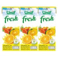 ราคา ยูนิฟ เฟรช น้ำผักผลไม้รวม 40% 250 มล. แพ็ค 3 (8850388540870)