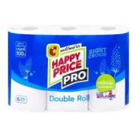 ราคา บิ๊กซี แฮปปี้ ไพรซ์ โปร กระดาษม้วนรุ่นความยาว 2 เท่า แพ็ค 6 (8850046338702)