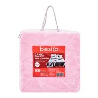 ราคา เบสิโค ผ้าห่มแฟลนเนลอเนกประสงค์ ลายนูนหอไอเฟล ขนาด 60 x 80 นิ้ว สี Babypi (8853152090724)