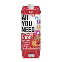 ราคา ยูนิฟ ออลยูนีด น้ำผักผลไม้ผสมน้ำมะเขือเทศรวม 95% 1000 มล. (8850388541051)
