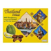 ราคา ไทยแลนด์ ดีลักซ์ ช็อกโกแลต สอดไส้คาราเมลและทุเรียน 160 ก. (8851929019350)