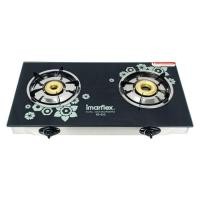 ราคา อิมาร์เฟล็กซ์ เตาแก๊สหัวคู่ หน้ากระจก รุ่น IG-433 (8851443433007)