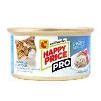 บิ๊กซี แฮปปี้ ไพรซ์ โปร อาหารแมว รสปลาทูน่า ผสมปลาชิราสุในเยลลี่ 85 ก.