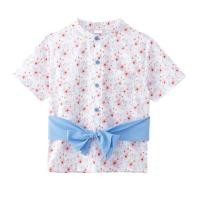 ราคา เบสิโค เซตชุดไทยลายดอกและกางเกงโจงกระเบนสำหรับเด็กผู้ชาย รุ่น FMMX2402LB11R สีฟ้า (2000008001069)