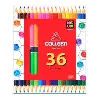 ราคา คอลลีน ดินสอสีไม้ 18 ด้าม 36 สี (8858904205333)