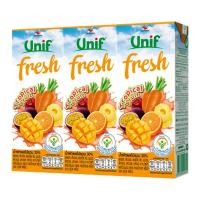 ราคา ยูนิฟ เฟรช ทรอปิคอล ฟรุ๊ต 250 มล. x 3 ชิ้น (8850388541433)