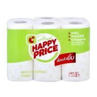 ราคา บิ๊กซี แฮปปี้ ไพร์ซ กระดาษอเนกประสงค์ 6 ม้วน (8859512401421)