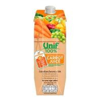 ราคา ยูนิฟ น้ำผักผลไม้รวมผสมน้ำแครอท 100% 1,000 มล. (8850388547121)