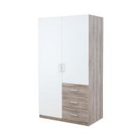 ราคา ตู้เสื้อผ้า 2 บานประตู รุ่นวินซ์ - สีธรรมชาติ/ขาว (120017259)