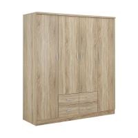 ราคา ตู้เสื้อผ้า 4 บาน พร้อมลิ้นชัก รุ่นโลตัส - สีธรรมชาติ (370000429)