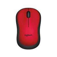 ราคา Logitech M221 เม้าส์ไร้สาย ไร้เสียง Wireless 2.4GHz สีแดง (54707)