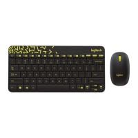 ราคา Logitech MK240 ชุดคอมโบคีย์บอร์ดไร้สายและเมาส์ไร้สาย Wireless 2.4GHz สี Black/Chartreuse (TH/ENG) (54752)