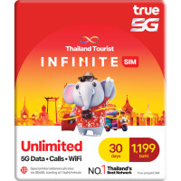 ราคา TRUE THAILAND TOURIST INFINITE SIM 30 DAYS 1,199 (3000103252)