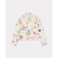 ราคา KENZO Drawn Varsity' trucker jacket in japanese denim - Kenzo (FE55DV3039I3.MU)