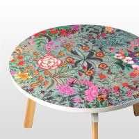 ราคา Modernform The Power of Positivity Series โต๊ะกลางทรงกลม ท็อปลายดอกไม้สีเขียว ขาสีขาว (29476135753)