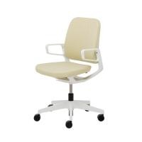 ราคา Modernform เก้าอี้ LEVI พนักพิงกลาง โครงขาว เท้าแขนFIXED หุ้มผ้า ขาขาว (26826136749)