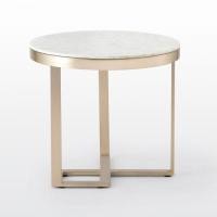 ราคา modernform โต๊ะข้าง รุ่น DALEN ขาสีทองเหลือง TOP หินอ่อนสีขาว (12264204292)