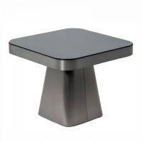 ราคา modernform โต๊ะข้าง รุ่น DARIO ขาบรอนซ์ TOPสี กระจกนิรภัยสีดำ S60*60*H48cm (14025904418)